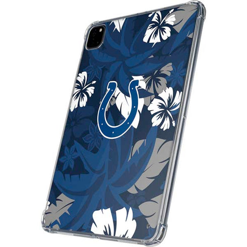 NFL Indianapolis Colts Tropical Print iPad Pro 11in (2024) Clear Case